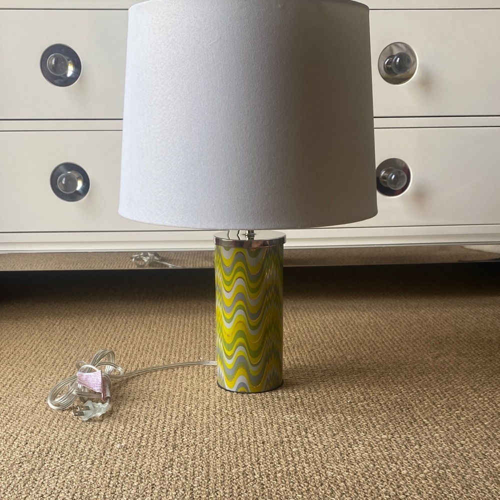 Jonathan Adler green Carnaby Acid Palm table lamp - Picture 3 of 9